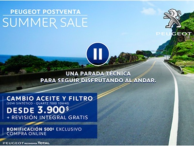 Peugeot Postventa, Summer Sale 2020